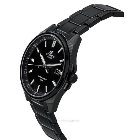 Casio Edifice Analog Svart Jonpl Terad Rostfritt St L Svart Urtavla