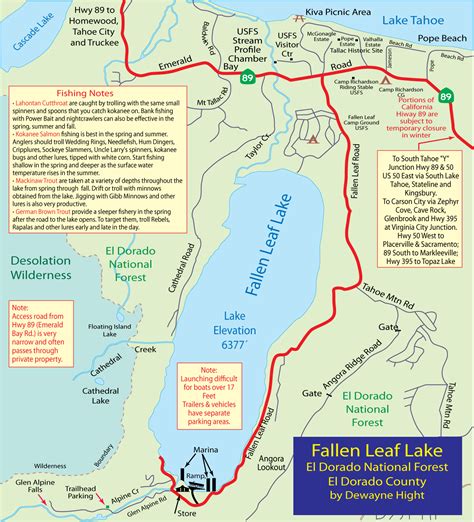 Fallen Leaf Lake Campground Map - Hiking In Map