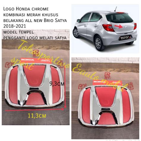 Jual Logo Emblem Lambang Honda All New Brio Satya 2018 2021 Chrome