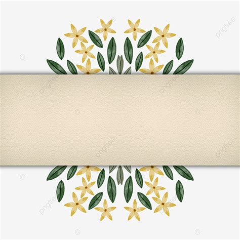 Yellow Floral Border PNG Transparent Wedding Floral Border Yellow