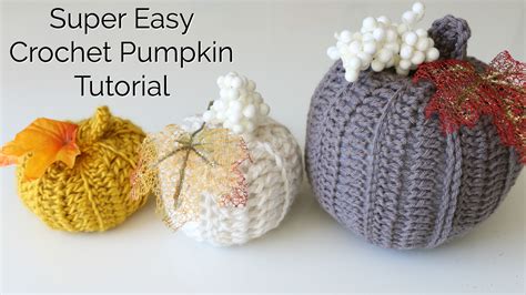 Easy Crochet Pumpkin Video Tutorial - Beginner Friendly