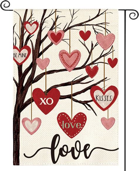 Amazon Avoin Colorlife Valentines Day Garden Flag X Inch