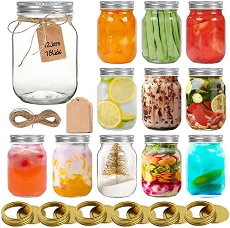 Amazon Mcupper Mason Jars Oz With Lids And Bands Pack