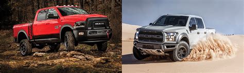 Head to Head: Ram Power Wagon v. 2017 Ford F-150 Raptor