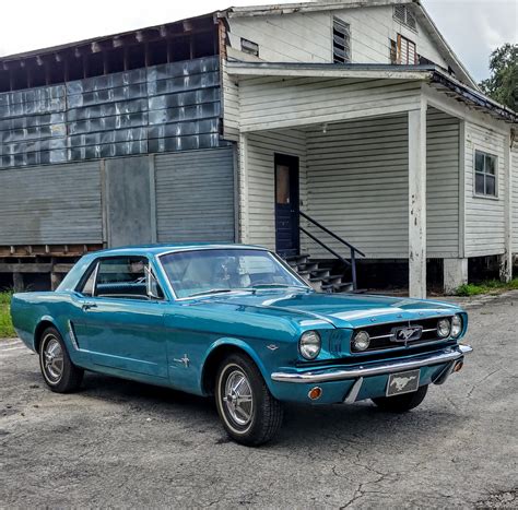 Twilight Turquoise Blue 1965 Ford Mustang Hardtop