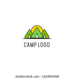 Camp Logo Design Stock Vector (Royalty Free) 1263059458 | Shutterstock