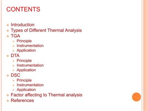 Thermal Method Of Analysis Ppt