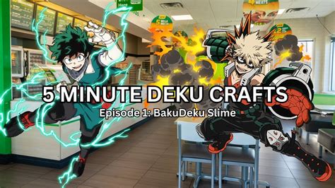 5 MINUTE DEKU CRAFTS | Episode 1: BakuDeku Slime - YouTube