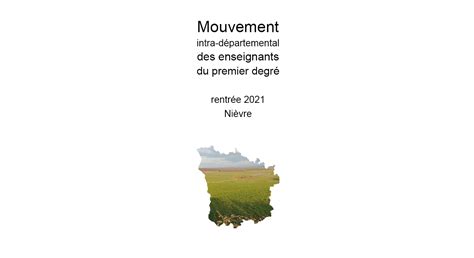 Mouvement Intra Départemental Des Enseignants Du 1er Degré Rentrée