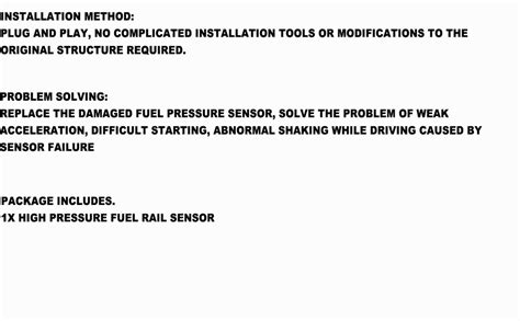 Amazon High Pressure Fuel Rail Sensor Replacement For Bobcat