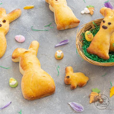 Osterhasen Aus Hefeteig Backen Macht Gl Cklich