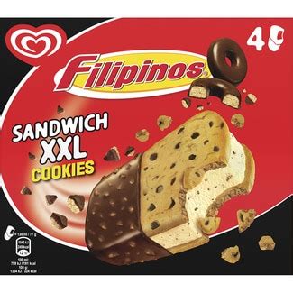 Xxl Cookies Sandwich De Helado Sabor A Galleta Unidades Ml