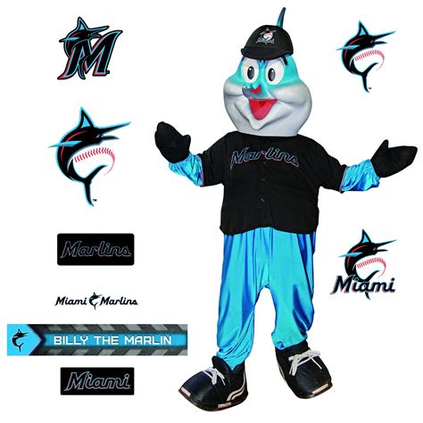 Miami Marlins Billy The Marlin 2021 Mascot Officially Licensed Mlb