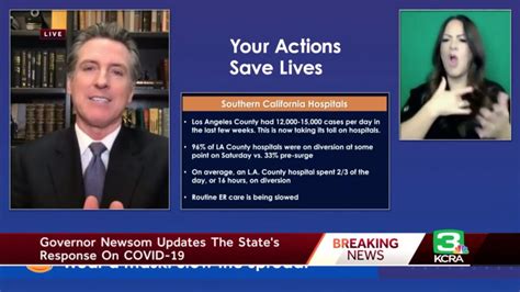 Newsom Extends California Stay At Home Order As Covid 19 Surges