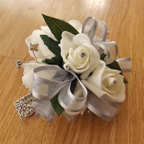 Wedding Flower Wrist Corsages Posie Artificial Wedding Flowers