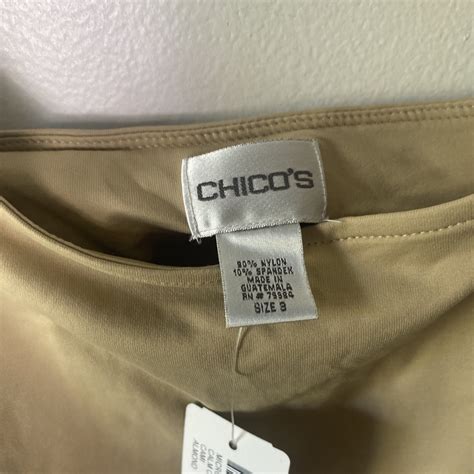 Chico S Cami Tank Top Chico S SZ XL Almond Nude Stretch Microfiber