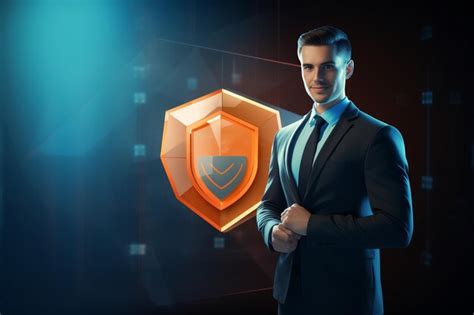 Premium Photo Enhancing Business Security Low Poly Polygon Shield