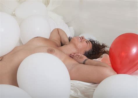 Nude Woman With Balloons Stock Image Image Of Face 103951195