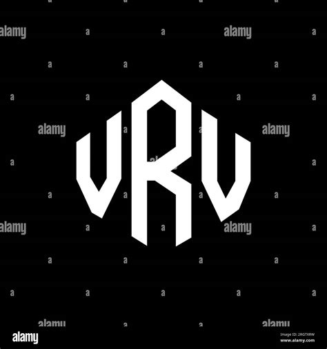 Vrv Letter Logo Design With Polygon Shape Vrv Polygon And Cube Shape