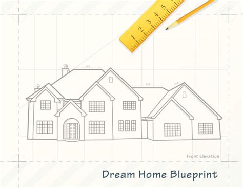 Best Dream House Blueprints Illustrations, Royalty-Free Vector Graphics ...