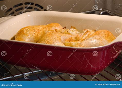 Roasted Chicken Pieces Stock Image Image Of Spices 142616801