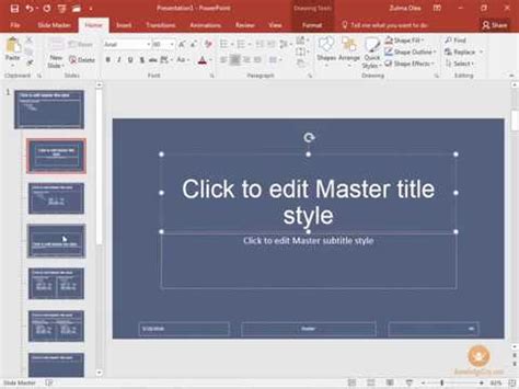 Working With Slide Master In Powerpoint Youtube