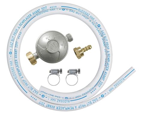 Ensemble Tuyau Gaz 150 Cm Avec Detendeur Pour Gaz Butane Heliotrade