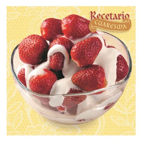 Fresas Con Crema Receta Mexicana