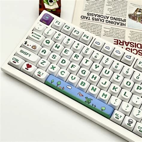 Conjunto Completo Pbt Keycaps Xda Perfil Impress O Personalizada