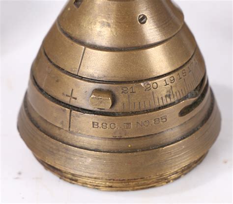 Three First World War British No Fuzes Used On The Shrapnel Shells