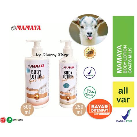 Jual 250ML 500ML BPOM MAMAYA Body Lotion Goat Goat S Milk Susu