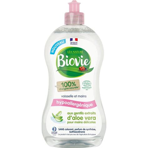 BIOVIE Biovie liquide vaisselle aloe vera 500ml 500ml pas cher à prix