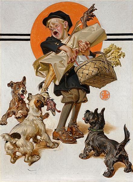 J C Leyendecker 1874 1951 The Saturday Evening Post Covers Barking Up The Wrong Turkey