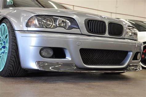 Bmw E46 M3 Csl Style Carbon Fiber Front Lip Spoiler Carbon Fiber Bmw E46 Bmw