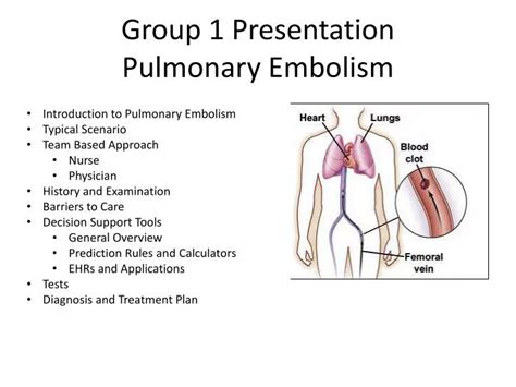 Pulmonary Embolism System Disorder Template