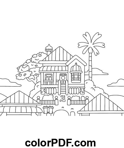 Maison Bluey Coloriages Et Livres En PDF