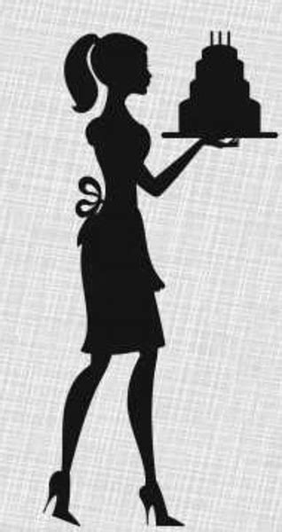 Woman Baker Silhouette