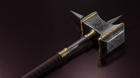 Artstation Two Handed War Hammer