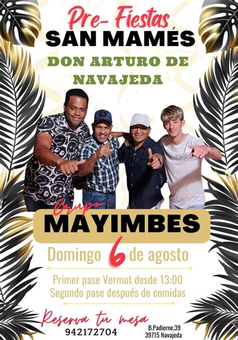 Concierto Grupo Mayimbes Agosto Miplanhoy Qu Hacer Hoy En