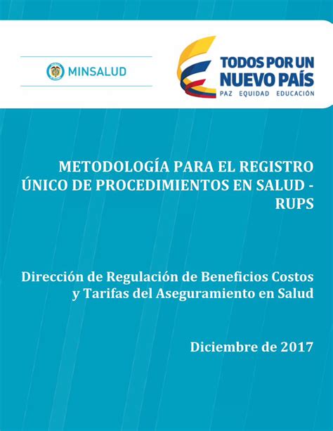 PDF METODOLOGÍA PARA EL REGISTRO ÚNICO DE JUAN MANUEL SANTOS