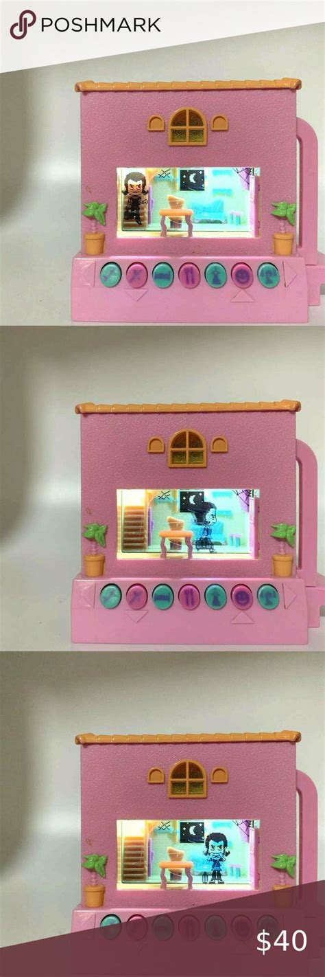 Pixel Chix Pink House Toy Electronic Interactive Virtual LCD Mattel in ...