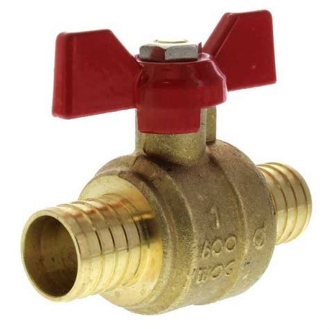 1 PEX X 1 PEX Ball Valve T Handle Lead Free Valve Plumbing