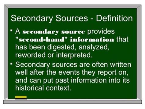 Secondary Sources Definition And Examples Clazwork