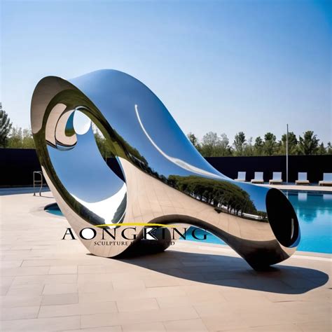 Pool Hollow Large Outdoor Stainless Steel Sculpture Aongking Art