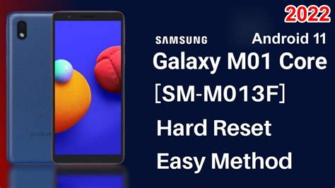 Samsung Galaxy M01 M013F Core Hard Reset Android 11 Factory Reset