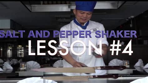 Salt And Pepper Shaker For Teppanyakihibachi Tricks Lesson 4 Youtube