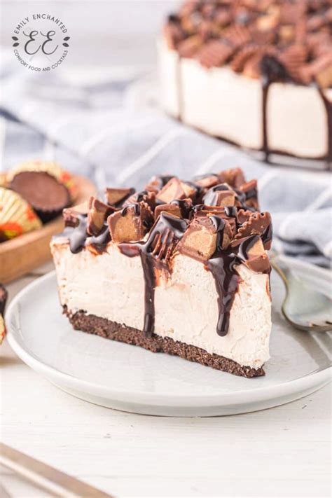 The Best No Bake Reeses Cheesecake With Peanut Butter Cups