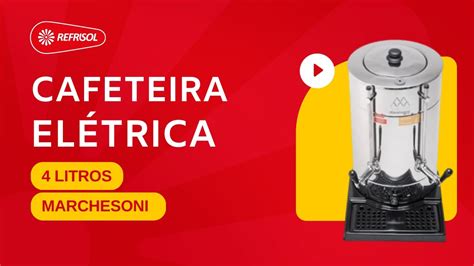 Cafeteira Elétrica Master 4 Litros Marchesoni YouTube