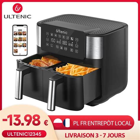 Ultenic Friteuse À Air Double K20 3 8 L X 2 Avec Cuisson Double