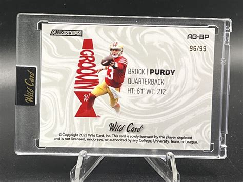 Wild Card Alumination Brock Purdy Orange Groovin Ers Ebay